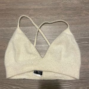 Fuzzy crop top